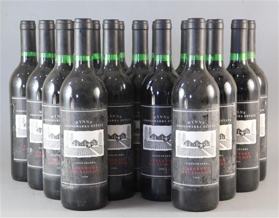 Seventeen bottles of Wynns Coonawarra Cabernet Sauvignon, 1998